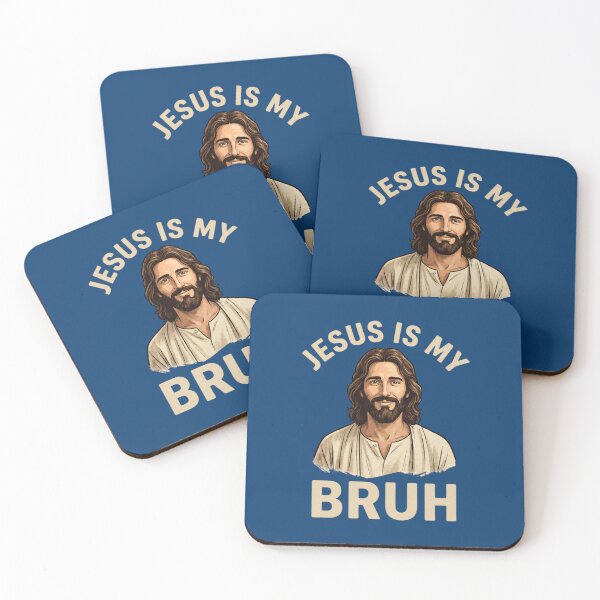 Item preview, Jesus Is My Bruh Funny Christian Humor Meme designed and sold by FrozenFits.