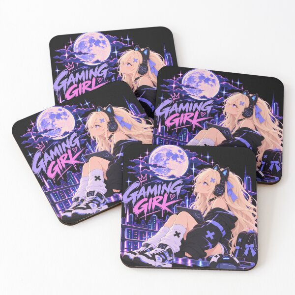 Item preview, Neko Yuki - Gaming girl night designed and sold by Vantu Design.