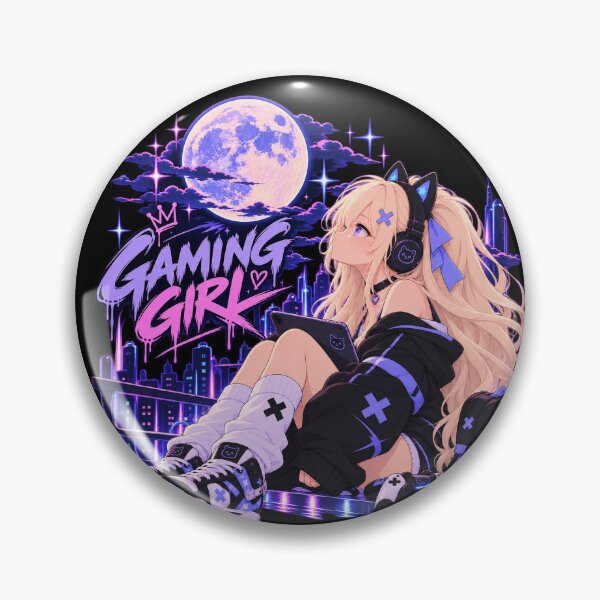 Item preview, Neko Yuki - Gaming girl night designed and sold by Vantu Design.