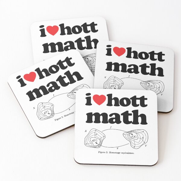 Item preview, I Love Hott Math Topology STEM Geek Graphic Black Text designed and sold by MathWare MathClips.