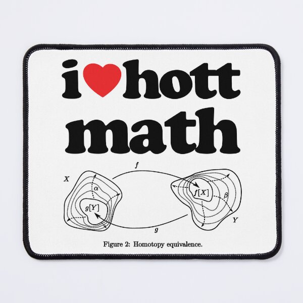 Item preview, I Love Hott Math Topology STEM Geek Graphic Black Text designed and sold by MathWare MathClips.