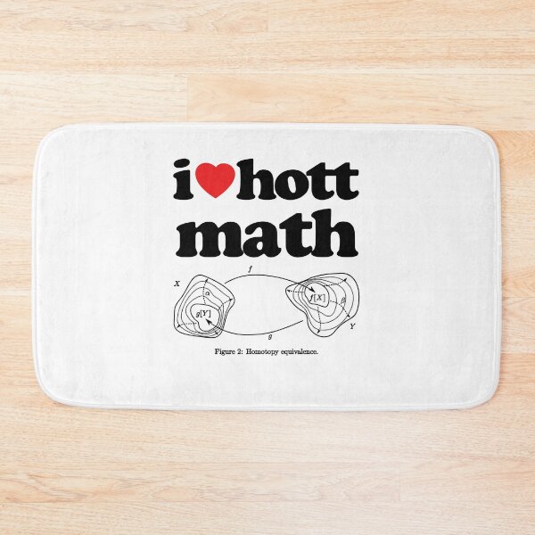 Item preview, I Love Hott Math Topology STEM Geek Graphic Black Text designed and sold by MathWare MathClips.