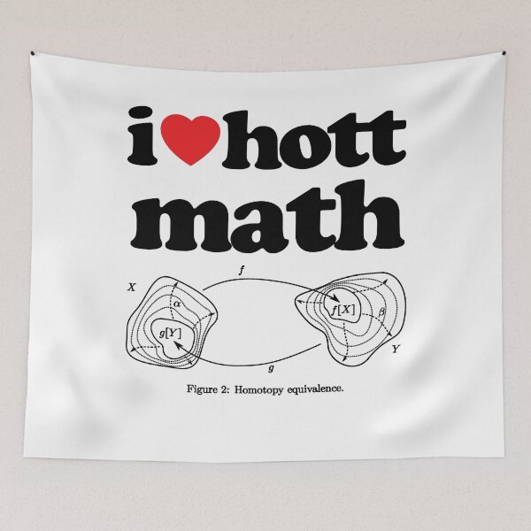 Item preview, I Love Hott Math Topology STEM Geek Graphic Black Text designed and sold by MathWare MathClips.