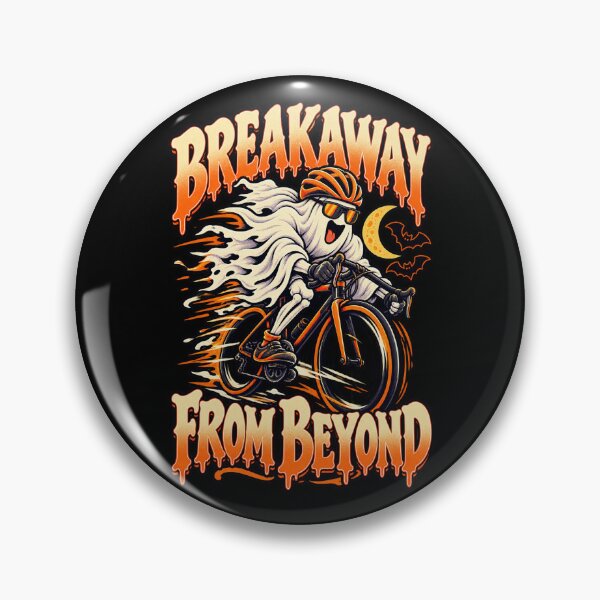 Item preview, Breakaway From Beyond - Ghost Cyclist Halloween designed and sold by MOTIFOLK.