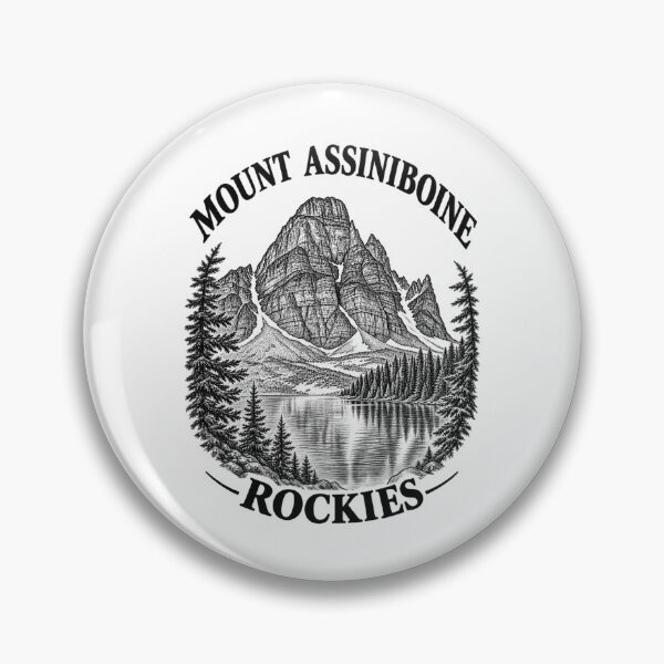 Item preview, Mount Assiniboine — Canadian Rockies Line Art designed and sold by Tee Visions.