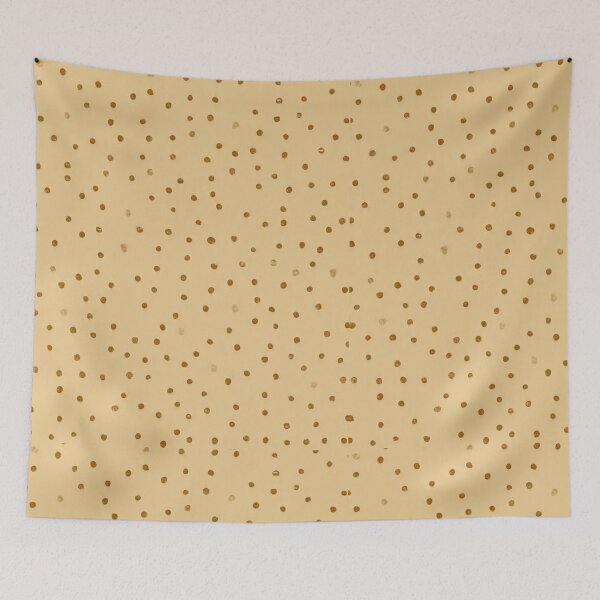 Item preview, Minimalist Gold Dots on Beige Background - Elegant Pattern designed and sold by LC&LCPlatform.