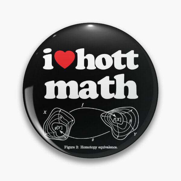 Item preview, I Love Hott Math Topology STEM Geek Graphic White Text designed and sold by MathWare MathClips.