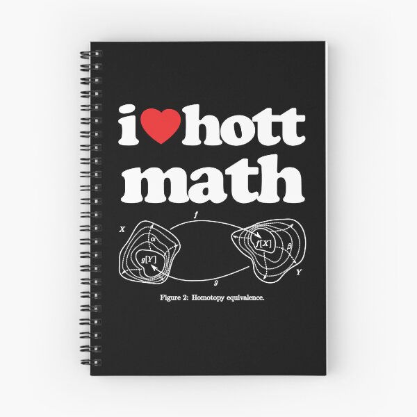 Item preview, I Love Hott Math Topology STEM Geek Graphic White Text designed and sold by MathWare MathClips.