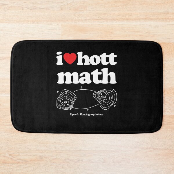 Item preview, I Love Hott Math Topology STEM Geek Graphic White Text designed and sold by MathWare MathClips.