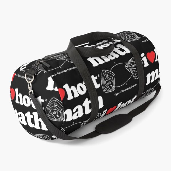Item preview, I Love Hott Math Topology STEM Geek Graphic White Text designed and sold by MathWare MathClips.