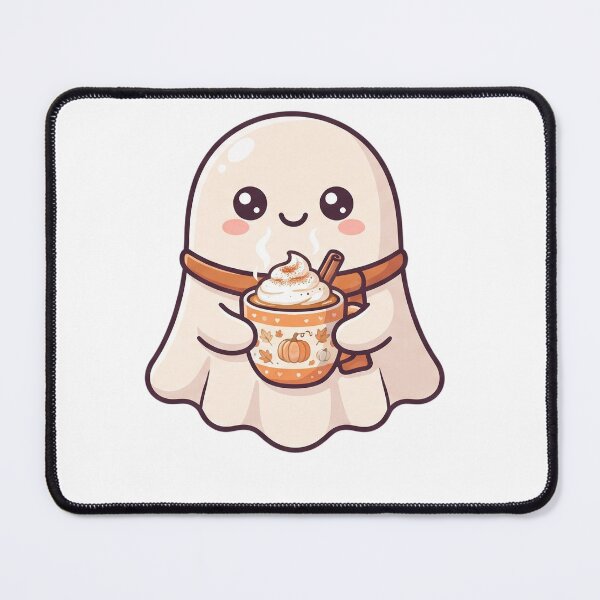 Item preview, Cute Ghost with Pumpkin Spice Latte designed and sold by Rariks.