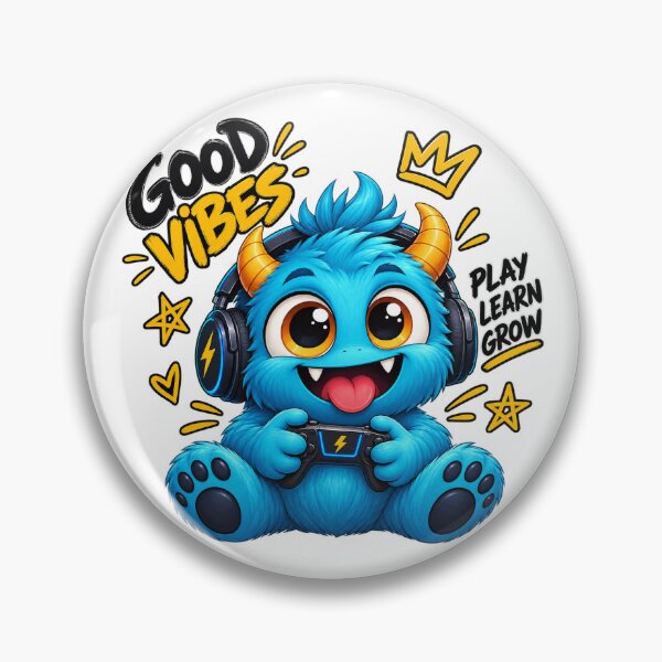 Item preview, blue cute dragon good vibes  designed and sold by WellN.