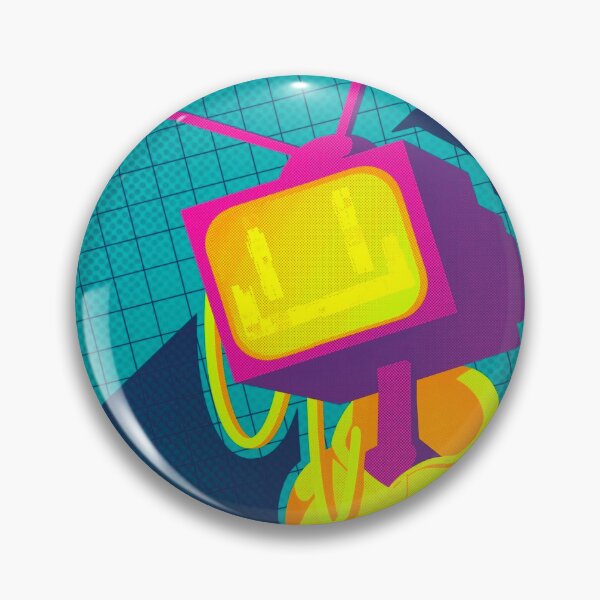 Item preview, Neon TV Head Character designed and sold by Rae-Eastin.