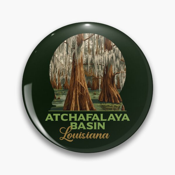 Item preview, Atchafalaya Basin Louisiana Cypress Swamp Vintage Art designed and sold by LinaValearte.