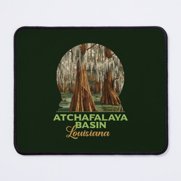 Item preview, Atchafalaya Basin Louisiana Cypress Swamp Vintage Art designed and sold by LinaValearte.