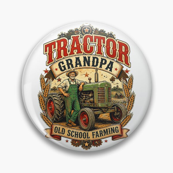 Item preview, Tractor Grandpa Old School Farming Vintage designed and sold by Mahilis.
