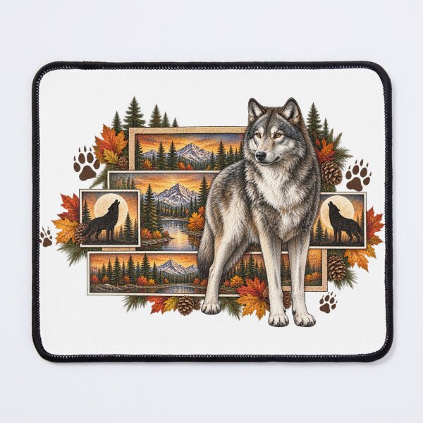 Item preview, Vintage Wolf Autumn Wildlife Tee  designed and sold by BakersTees.