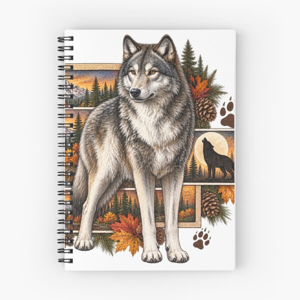 Item preview, Vintage Wolf Autumn Wildlife Tee  designed and sold by BakersTees.