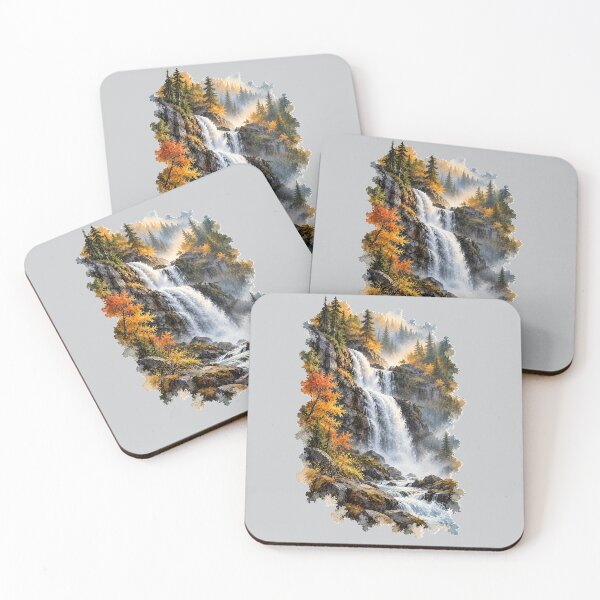 Item preview, Where the Water Falls – Autumn Wilderness designed and sold by SusanSweetArt.
