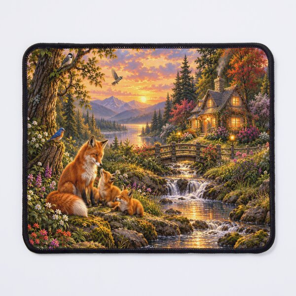 Item preview, Fox at the forest cottage designed and sold by _ARLUNA_.