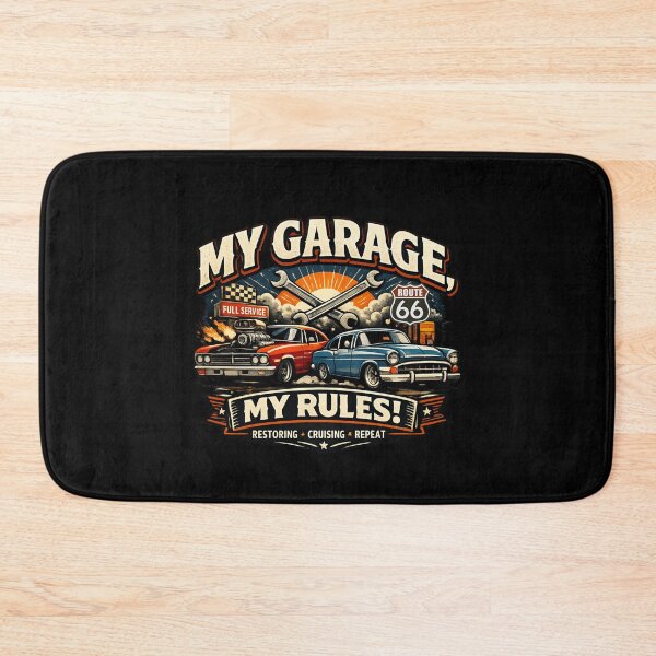 Item preview, My Garage My Rules - Vintage Classic Car Garage designed and sold by SidTastic .