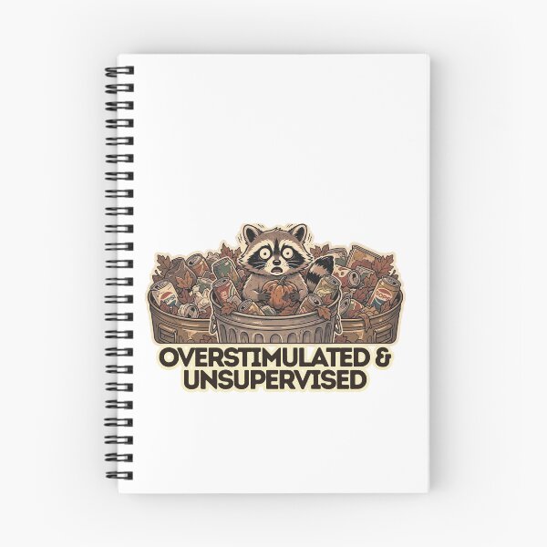 Item preview, Overstimulated And Unsupervised Raccoon designed and sold by ZdunekDesign.