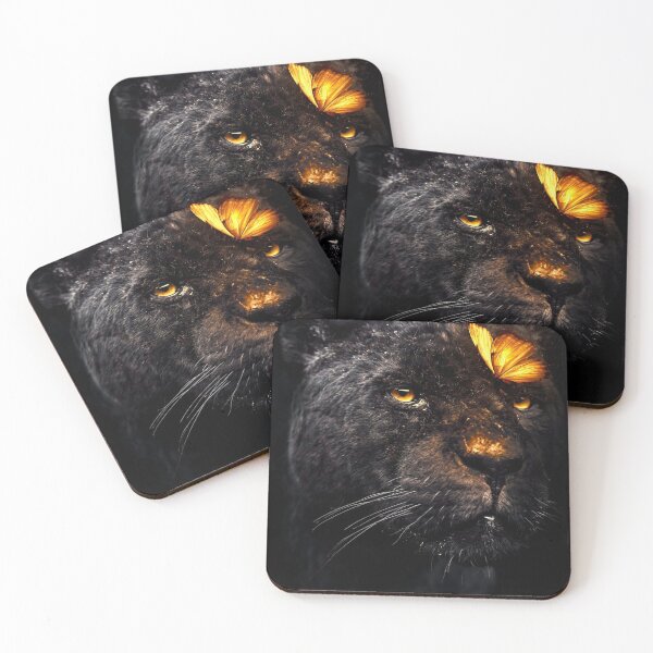 Item preview, Black Panther and Golden Butterfly designed and sold by ellismann60.