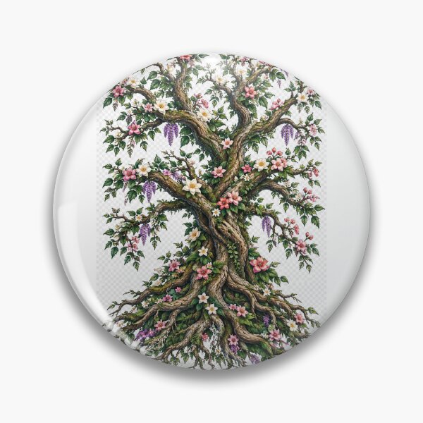 Item preview, Majestic Flowering Fantasy Tree designed and sold by Jyoti  Rajput.