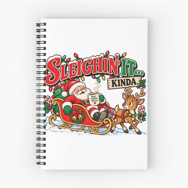 Item preview, Sleighin' It Kinda Santa Coffee Christmas designed and sold by BakersTees.