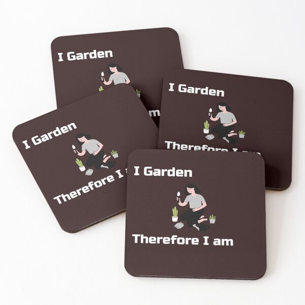 Item preview, I Garden. Therefore I am.  designed and sold by TAPDesigns.