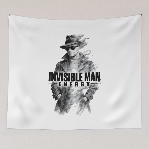 Item preview, Invisible Man Energy Monster Movie Tee designed and sold by CerealBoxInk.
