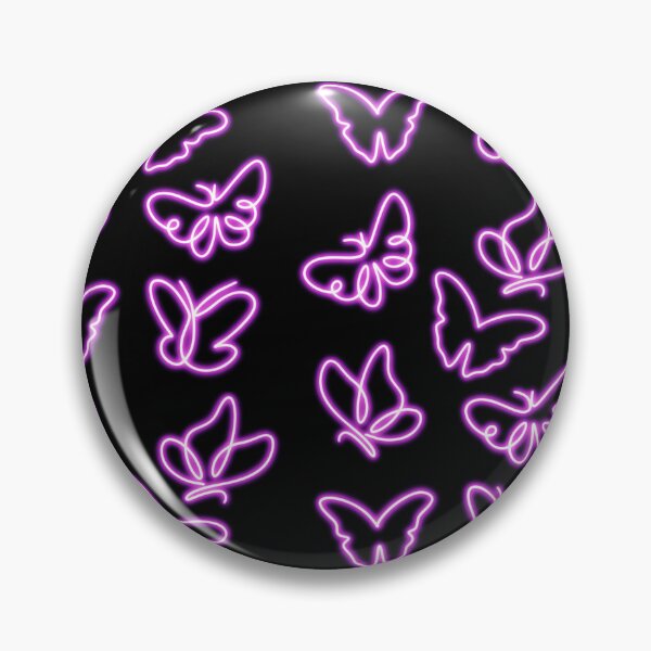 Artikelvorschau, Neon Pink Butterflies Cyber y2k Aesthetic Synthwave Art entworfen und verkauft von Super Neon Pixels .