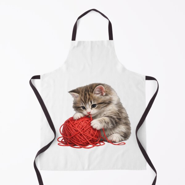 Item preview, Adorable Kitty Playing with Yarn designed and sold by susiecc.