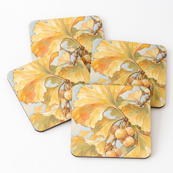 Item preview, Ginkgo Autumn Simple Minimalist Pattern designed and sold by scicilysimonee.