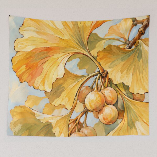 Item preview, Ginkgo Autumn Simple Minimalist Pattern designed and sold by scicilysimonee.