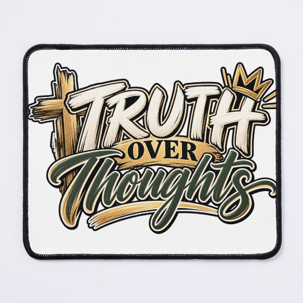 Item preview, Truth Over Thoughts | Christian Renew Your Mind Design designed and sold by ThinkOnThis.