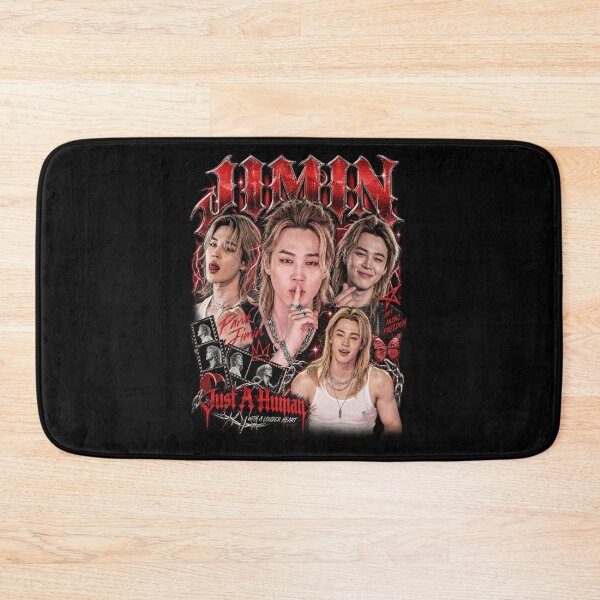 Item preview, Jimin Just A Human Red Gothic Bootleg Collage  designed and sold by Xupomustore.