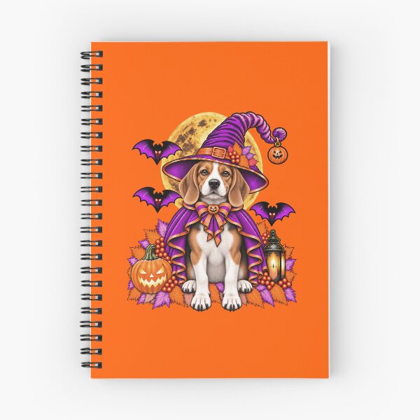 Item preview, Beagle Halloween Witch Costume & Spooky Pumpkin designed and sold by PixelsPaws.