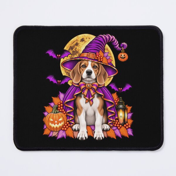 Item preview, Beagle Halloween Witch Costume & Spooky Pumpkin designed and sold by PixelsPaws.