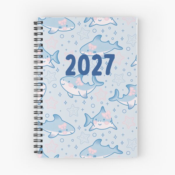Item preview, 2027 Cute Sharks with Bows Stars and Starfish designed and sold by winterpumpkin.