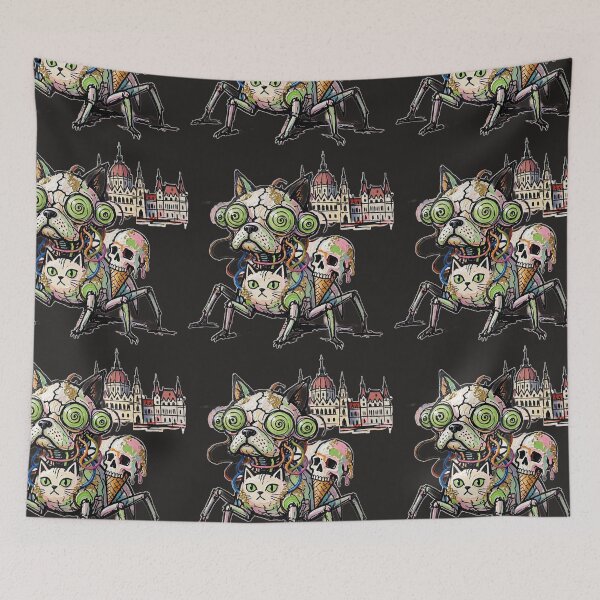 Item preview,  Budapest Parliament Cat Monster designed and sold by LujziWorld.