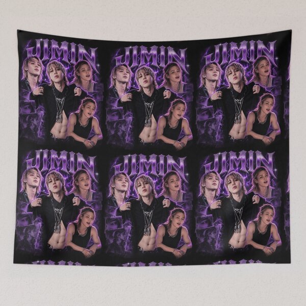 Item preview, Jimin Purple  – K-Pop Idol Gothic Bootleg Collage designed and sold by Xupomustore.