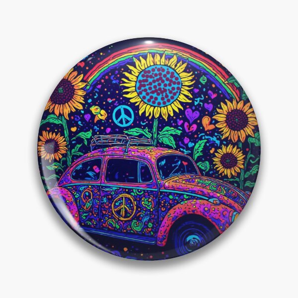 Item preview, 60's Psychedelic Nature Hippy Art designed and sold by TheDarkWardrobe.
