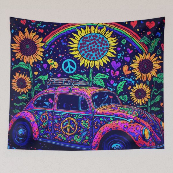 Item preview, 60's Psychedelic Nature Hippy Art designed and sold by TheDarkWardrobe.
