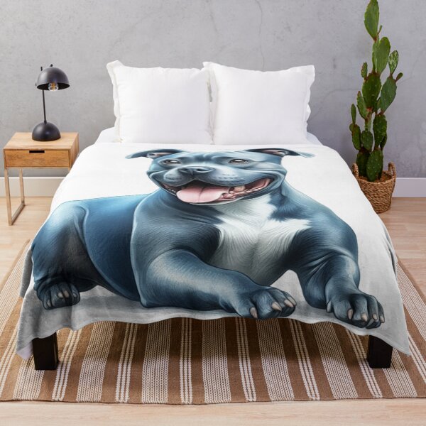 Item preview, Blue Staffy Portrait designed and sold by MaedK.