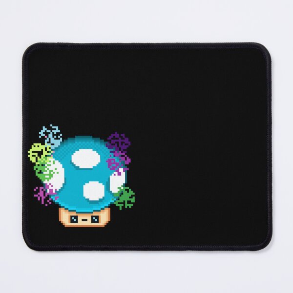 Item preview, Blue Mushroom Magic Trippy Spore Pixel ART designed and sold by RetroRlx.