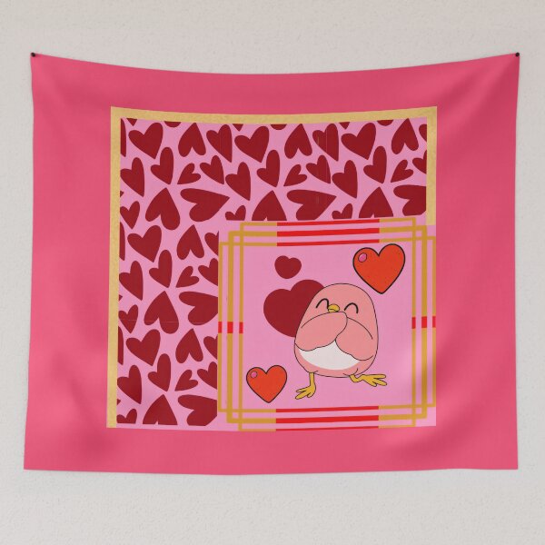 Item preview, Kawaii Shy Bird Love designed and sold by Azurart2.