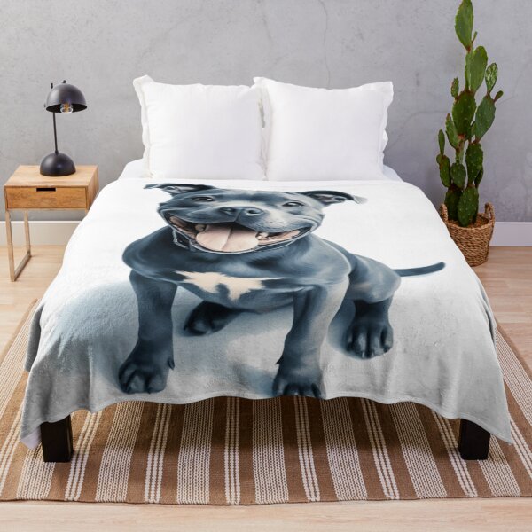 Item preview, Blue Staffy Portrait designed and sold by MaedK.