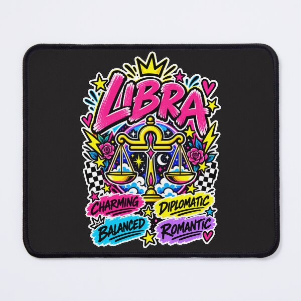 Item preview, Libra Zodiac Sign – Colorful Pop Astrology Scales Personality Design designed and sold by MetaModel Editions.