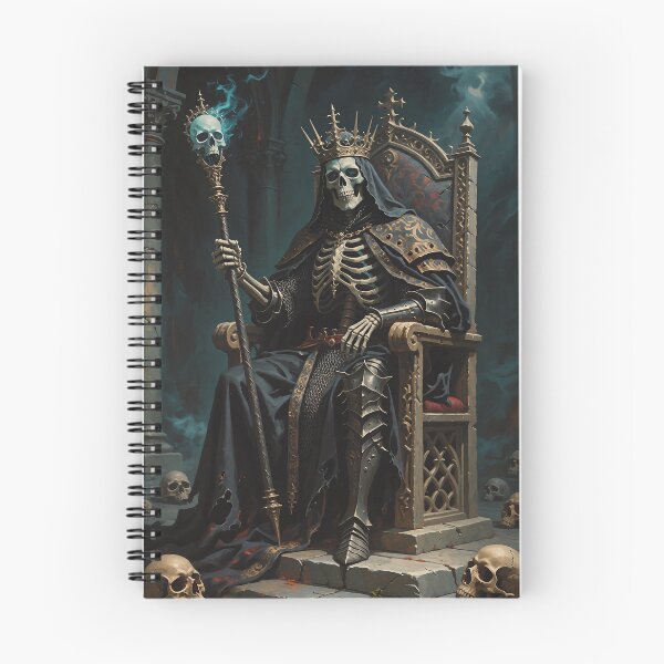 Artikelvorschau, Der Knochenkönig - Untoter Lich Herrscher Steinthron Tabletop RPG entworfen und verkauft von WUSCHELWORKS.